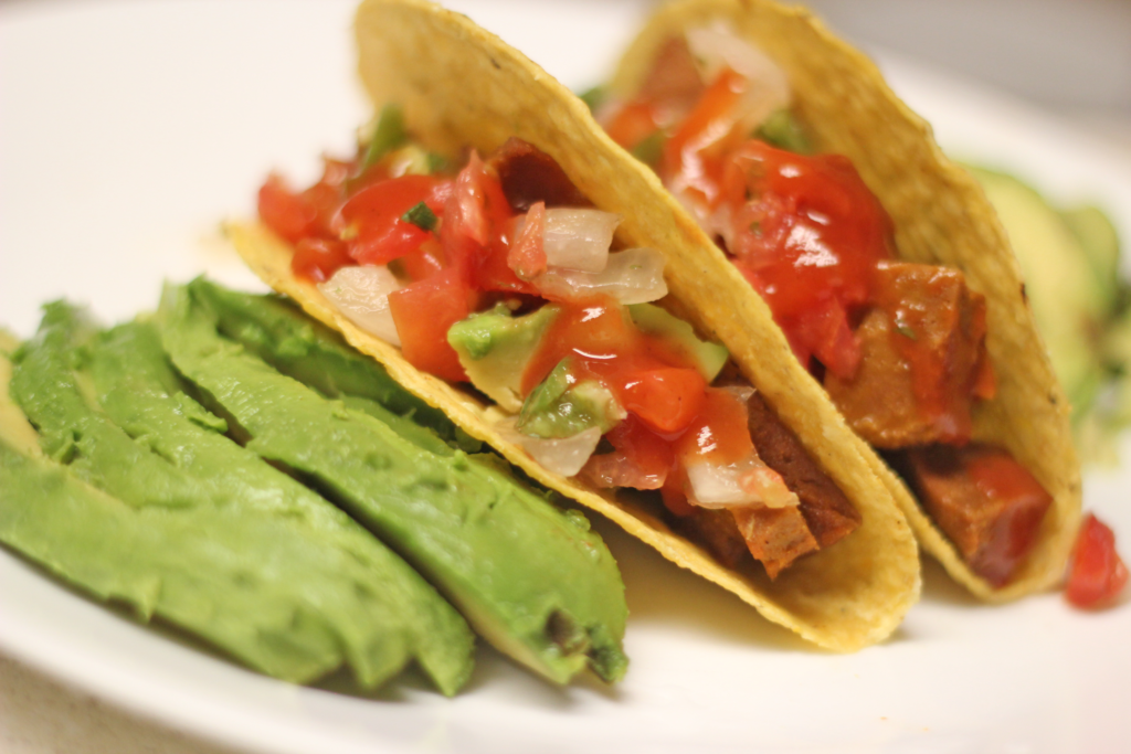 Chipotle Seitan Avocado Tacos